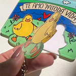 Entlein-Paar-Schlüsselanhänger