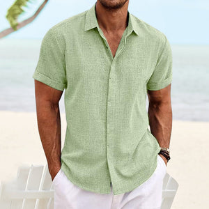 Einfarbiges lässiges Kurzarm Shirt für Herren
