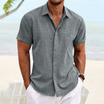 Einfarbiges lässiges Kurzarm Shirt für Herren