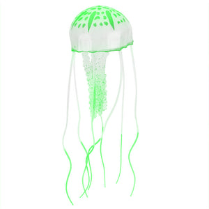 Aquarienlandschaftssimulation transparente fluoreszierende Quallendekoration