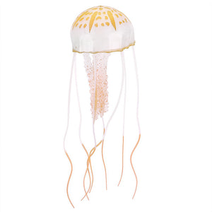Aquarienlandschaftssimulation transparente fluoreszierende Quallendekoration