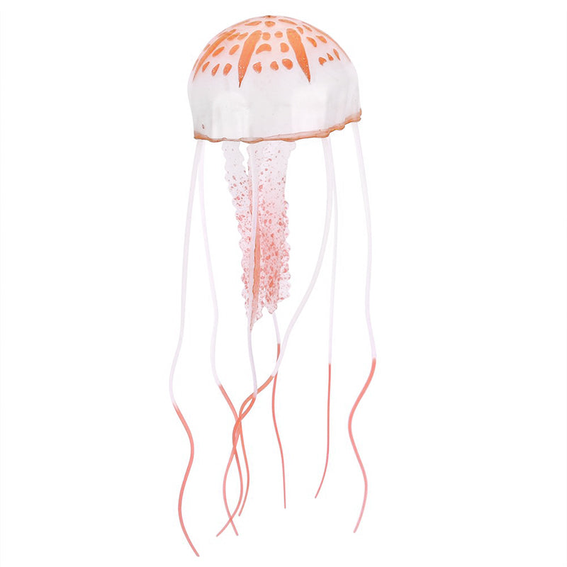 Aquarienlandschaftssimulation transparente fluoreszierende Quallendekoration