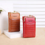 Vertikale Handyhülle mit Krokodilmuster