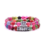 Uglearmbånd i natursten