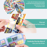 Reise-Pillenbox (161 Etiketten zur Personalisierung)