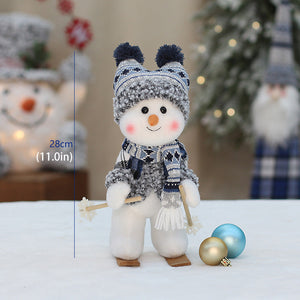 Weihnachtsblaue neue Stoffpuppe