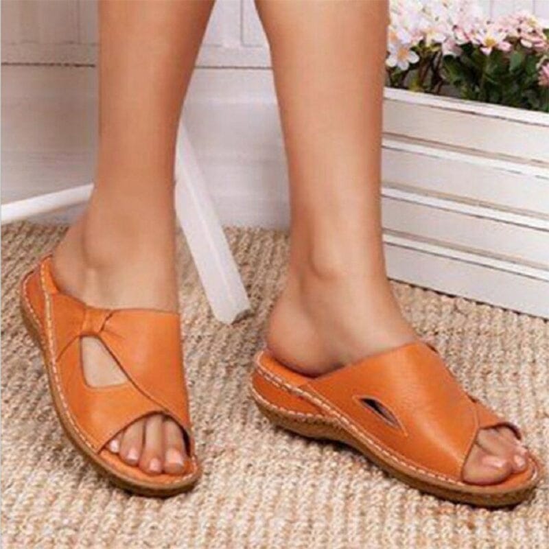 Lässige Damen-Slip Toe Sandalen