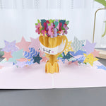 3D Handgemachte Blume Grußkarte
