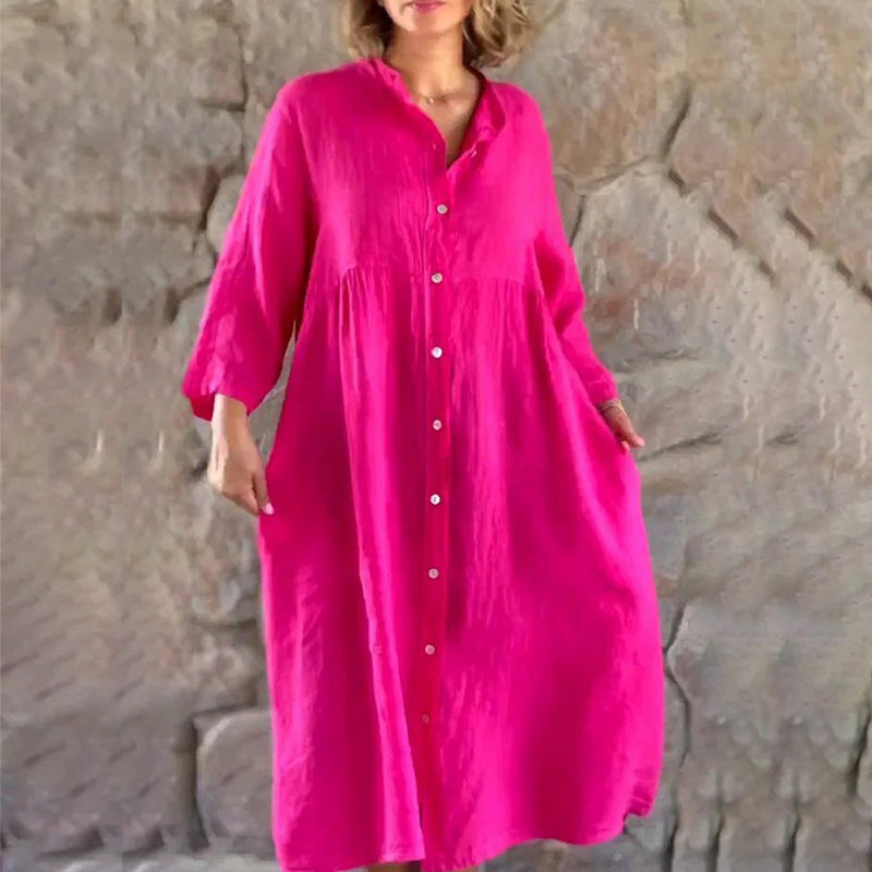 Einfacher, stimmungsvoller, lockerer Kleid