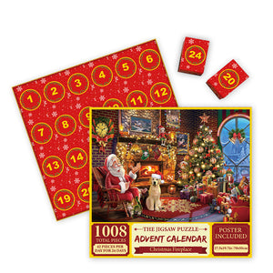 Weihnachts-Adventskalender-Puzzle 1000teilig