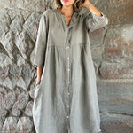 Einfacher, stimmungsvoller, lockerer Kleid