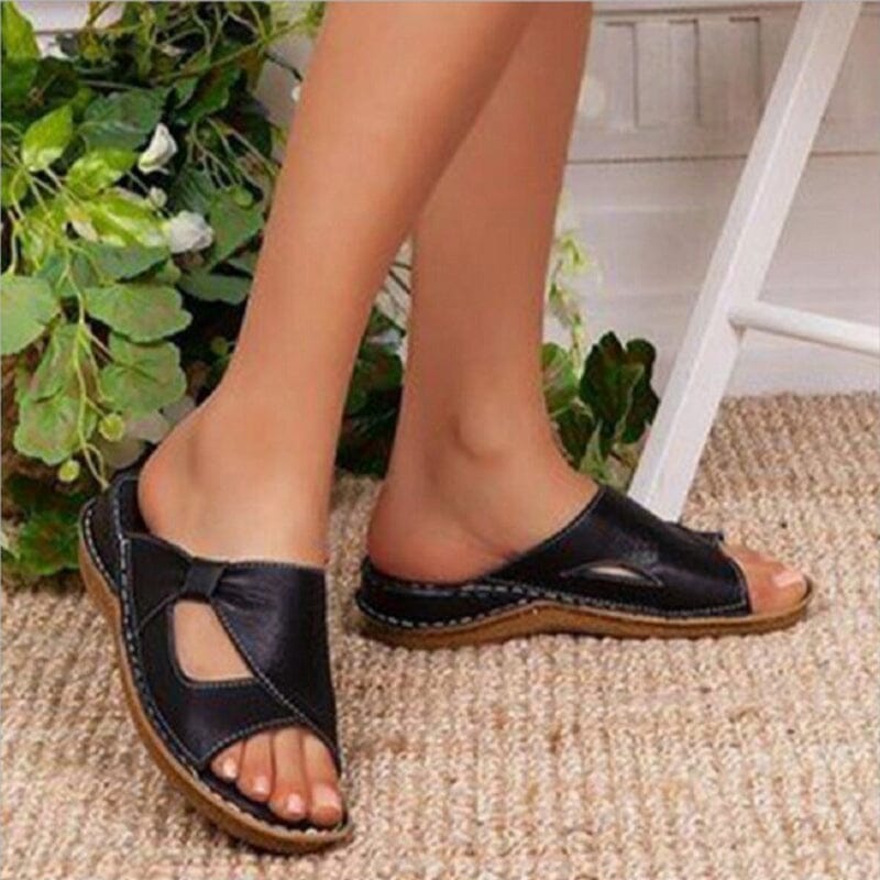 Lässige Damen-Slip Toe Sandalen