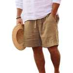 Herren-Strandshorts aus Baumwoll Leinen