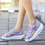 Sportliche Freizeitschuhe für Damen mit dicker Sohle