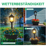 Solarbetriebene Blumentopf-Straßenlaterne
