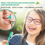 Mini-Zahnbürste 5-in-1-Werkzeug (Zahnpasta + Zahnseide + Zahnstocher + Zungenreiniger) Tragbares Reiseset