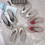 Damen-Tanga-Sandalen mit weichem Kissen