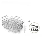 Stapelbarer 3-lagiger Heißluftfritteusenständer