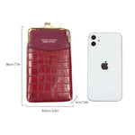 Vertikale Handyhülle mit Krokodilmuster