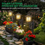 Solarbetriebene Blumentopf-Straßenlaterne