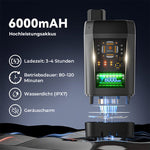 Tragbare, wiederaufladbare Camping-Duschpumpe