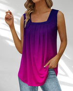 Schlichtes T-Shirt mit eckigem Ausschnitt