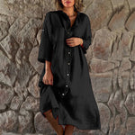 Einfacher, stimmungsvoller, lockerer Kleid