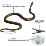 Schlangenstreich mit Schnur und Clip