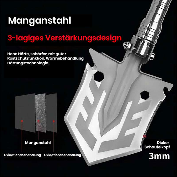 Mehrzweck-Camping-Überlebensschaufel