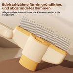 Selbstreinigende Haustierpflegebürste