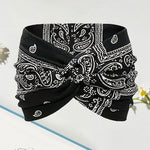 Yoga-Stirnband mit Kreuz-Print