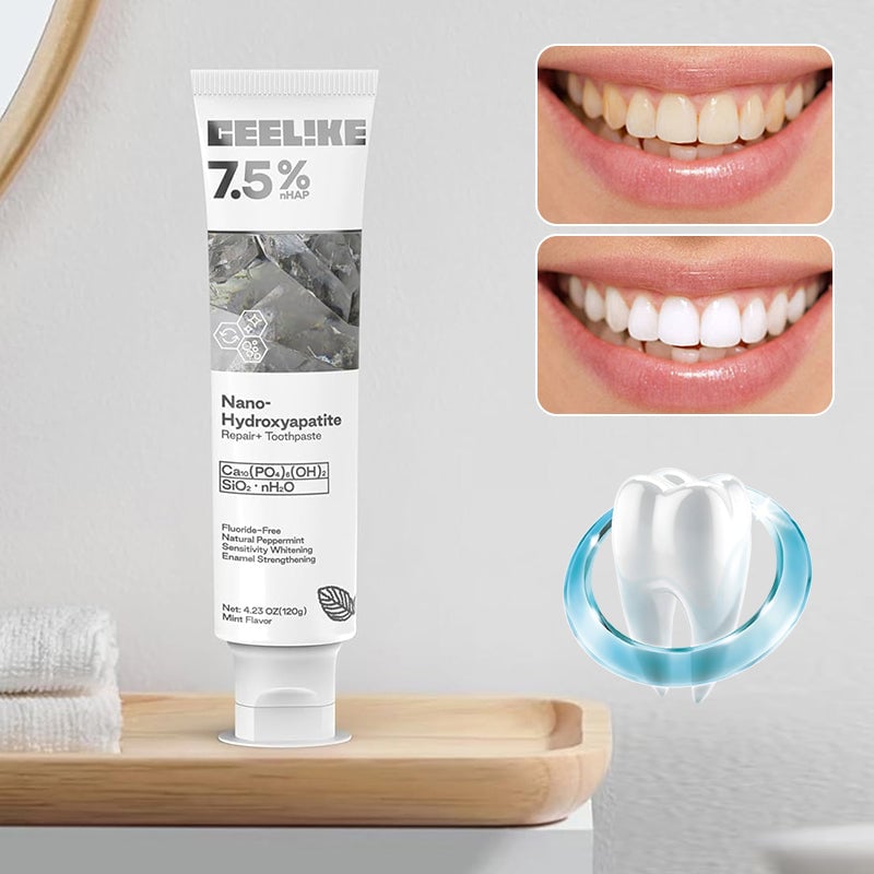 Hydroxylapatit-Zahnpasta zur Reparatur und Aufhellung der Zähne