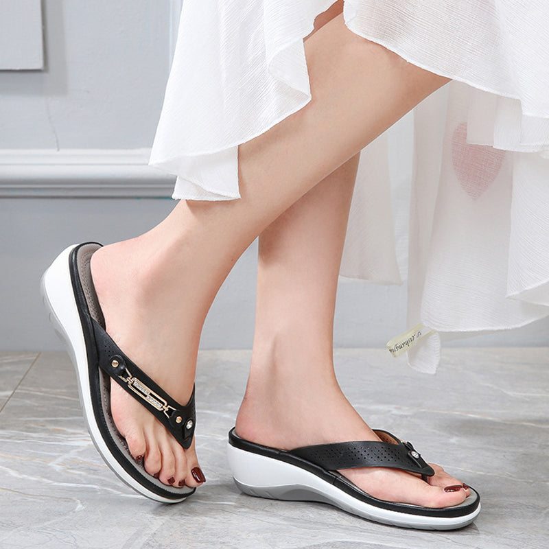Damen-Tanga-Sandalen mit weichem Kissen
