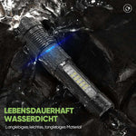 Ultrahelle Taschenlampe mit weißem Laser und großer Reichweite