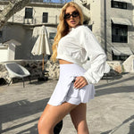 2 in 1 Fließende, freche, kurze Röcke