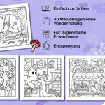 Gruselige Süße: Malbuch für Erwachsene und Teenager