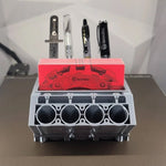 Stift- und Visitenkartenhalter für Motorblöcke