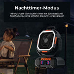 Tragbarer, wiederaufladbarer Campingventilator