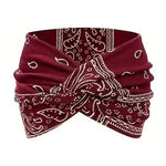 Yoga-Stirnband mit Kreuz-Print