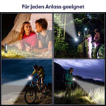 Ultrahelle Taschenlampe mit weißem Laser und großer Reichweite