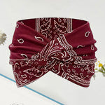 Yoga-Stirnband mit Kreuz-Print