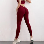 Gym-Leggings mit V-Rücken