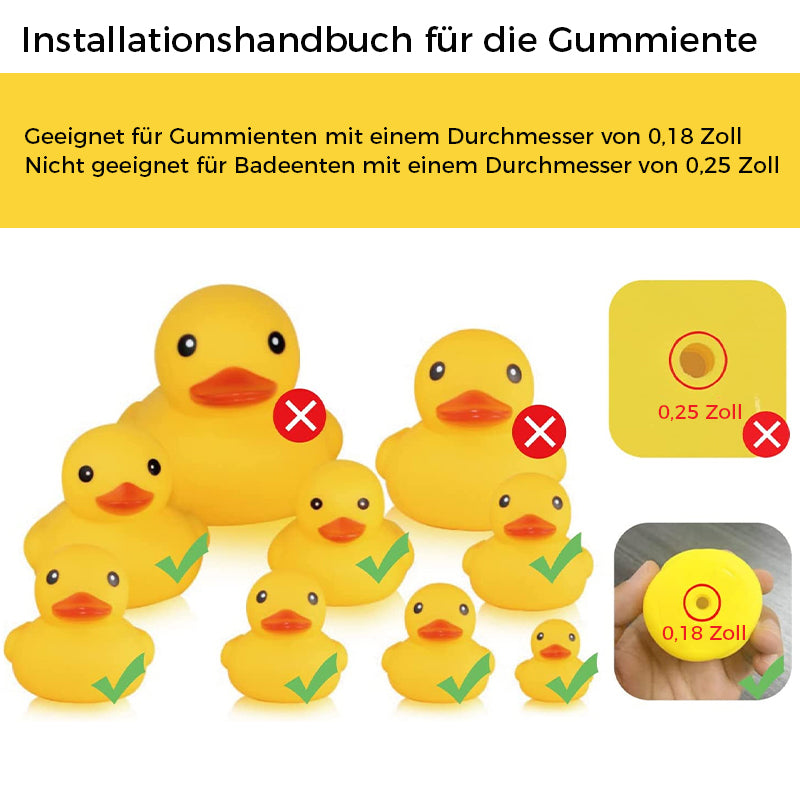 Süßer Gummientenständer