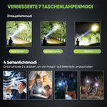 Ultrahelle Taschenlampe mit weißem Laser und großer Reichweite