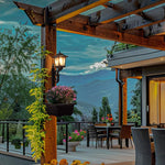 Solarbetriebene Blumentopf-Straßenlaterne