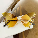 Diamant-Schmetterlings-Sonnenbrille