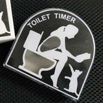 Sanduhr-Timer in Toilettenform