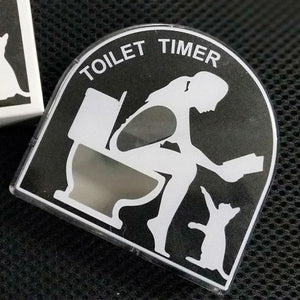 Sanduhr-Timer in Toilettenform