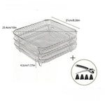 Stapelbarer 3-lagiger Heißluftfritteusenständer