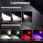 Ultrahelle Taschenlampe mit weißem Laser und großer Reichweite